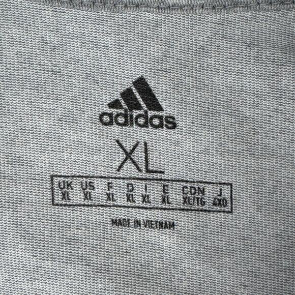 Adidas Grey Essentials Aeroready Graphic Logo Performance Hoodie Size XL - Picture 6 of 13